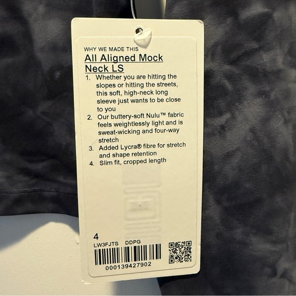 LULULEMON All Aligned Mock Neck Long Sleeve *Nulu - Picture 3 of 4